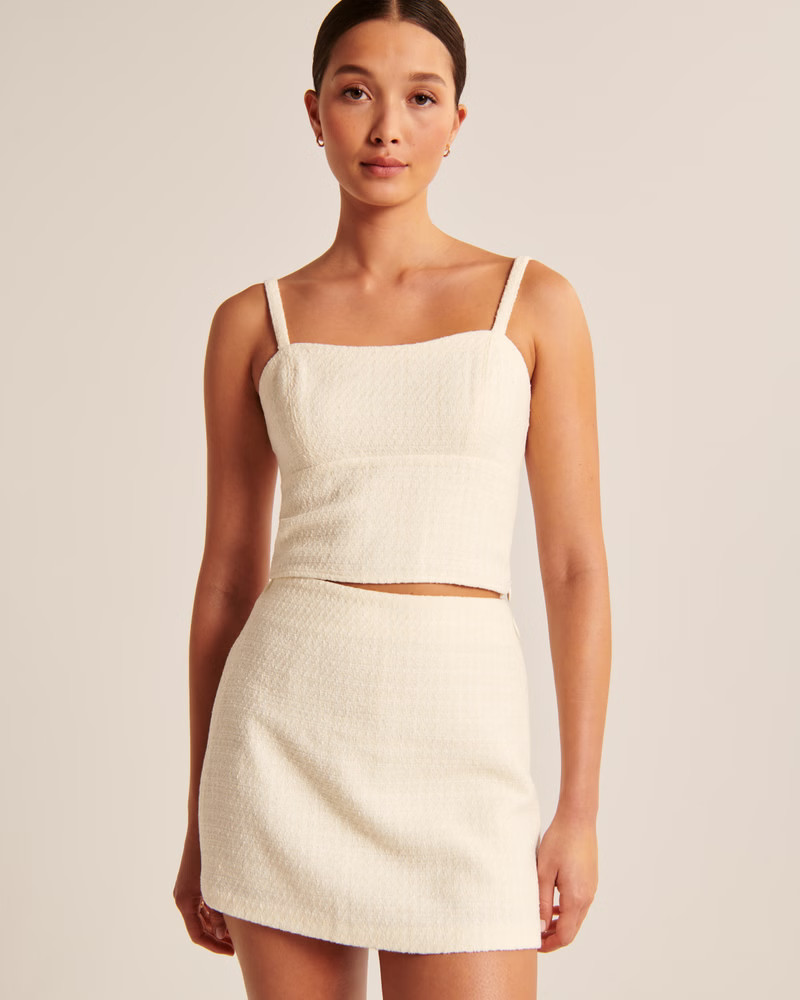 Boucle Sweetheart Set Top | Abercrombie & Fitch (US)