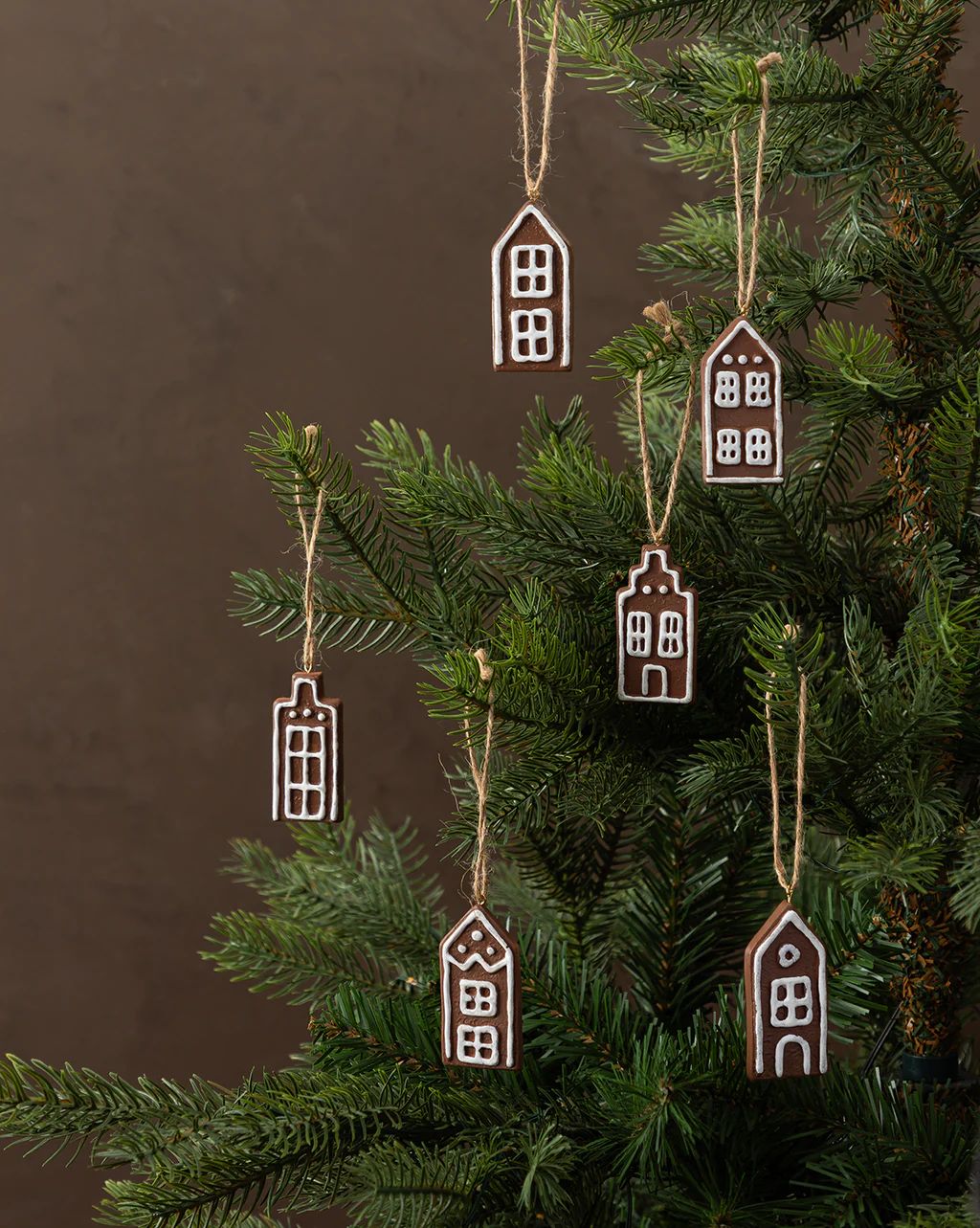 Assorted Mini House Ornaments (Set of 6) | McGee & Co.