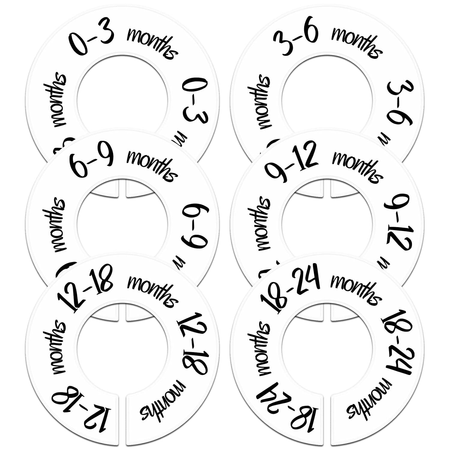 Pro Goleem Baby Closet Dividers Unisex Baby Closet Organizer for Nursery Baby Clothes Size Age Di... | Amazon (US)