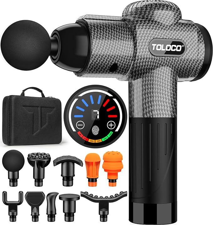 TOLOCO Massage Gun, Muscle Massage Gun Deep Tissue for Athletes with 10 Massage Heads, Electric P... | Amazon (US)