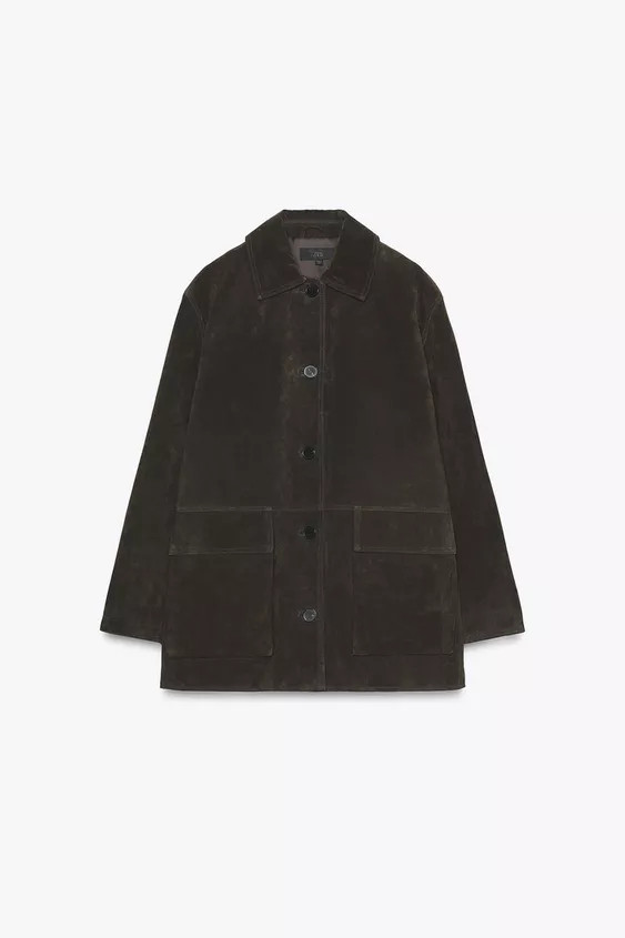 100% SUEDE LEATHER JACKET | Zara US