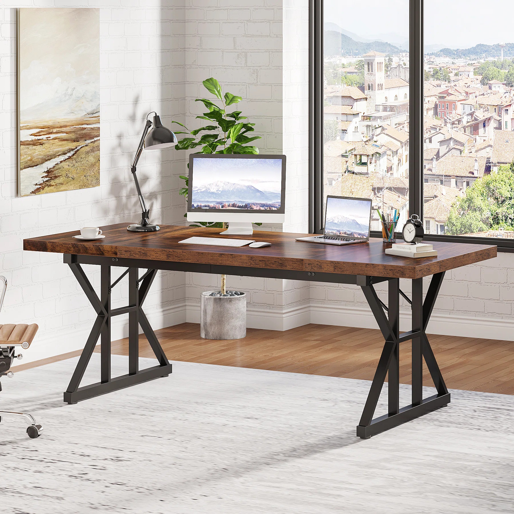 Gracie Oaks Crooke Desk & Reviews | Wayfair | Wayfair North America