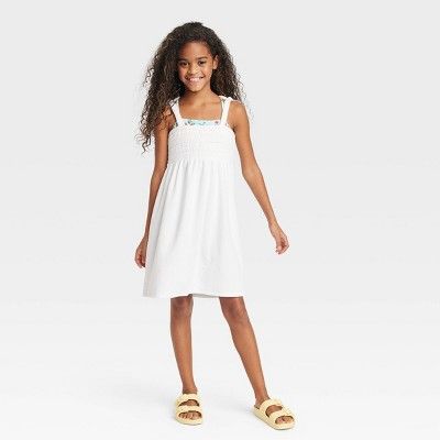 Girls' Terry Cover Up Dress - Cat & Jack™ White | Target