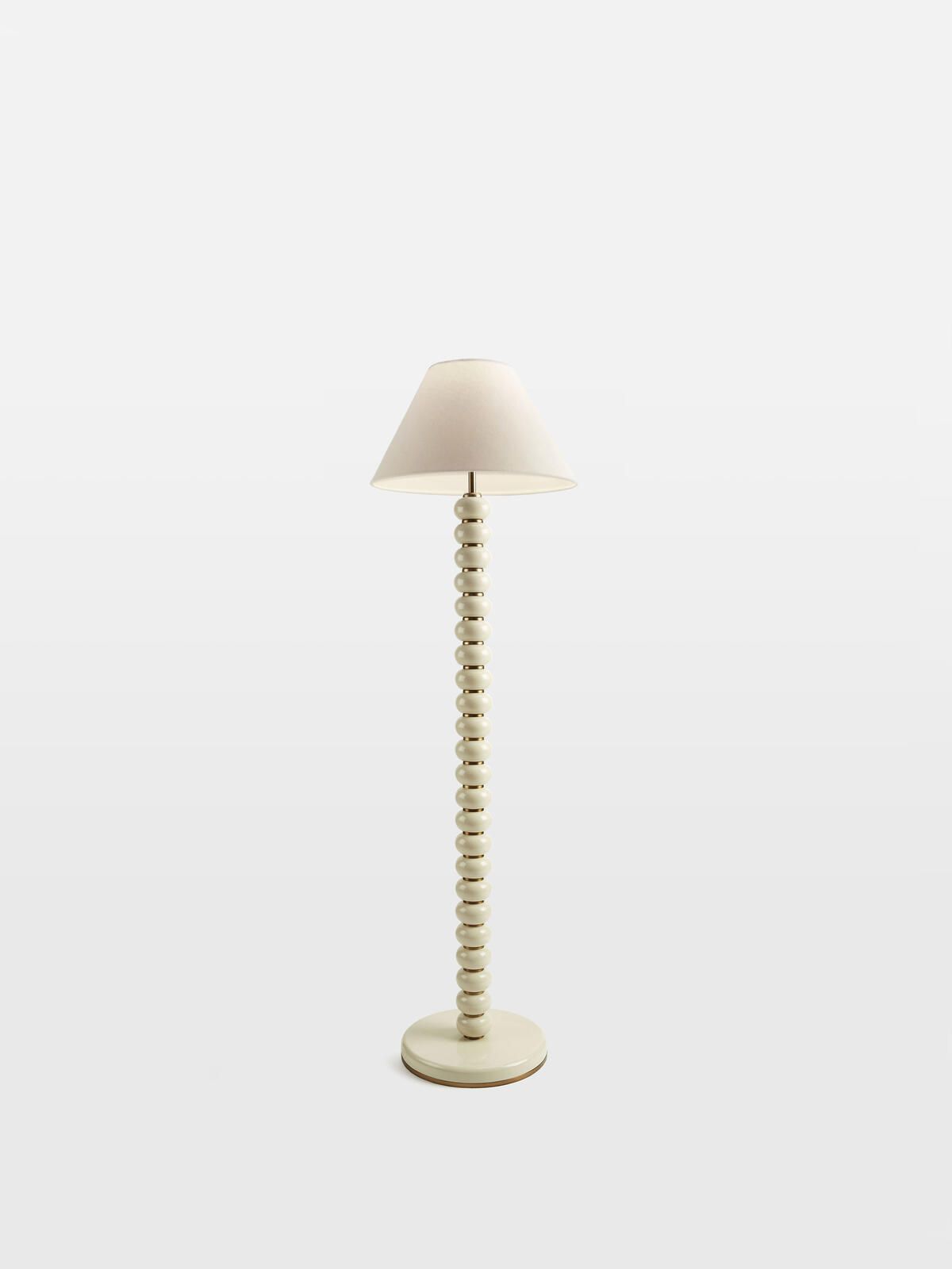 Greyson Floor Lamp, High Gloss Lacquer, Cream | Soho Home Ltd