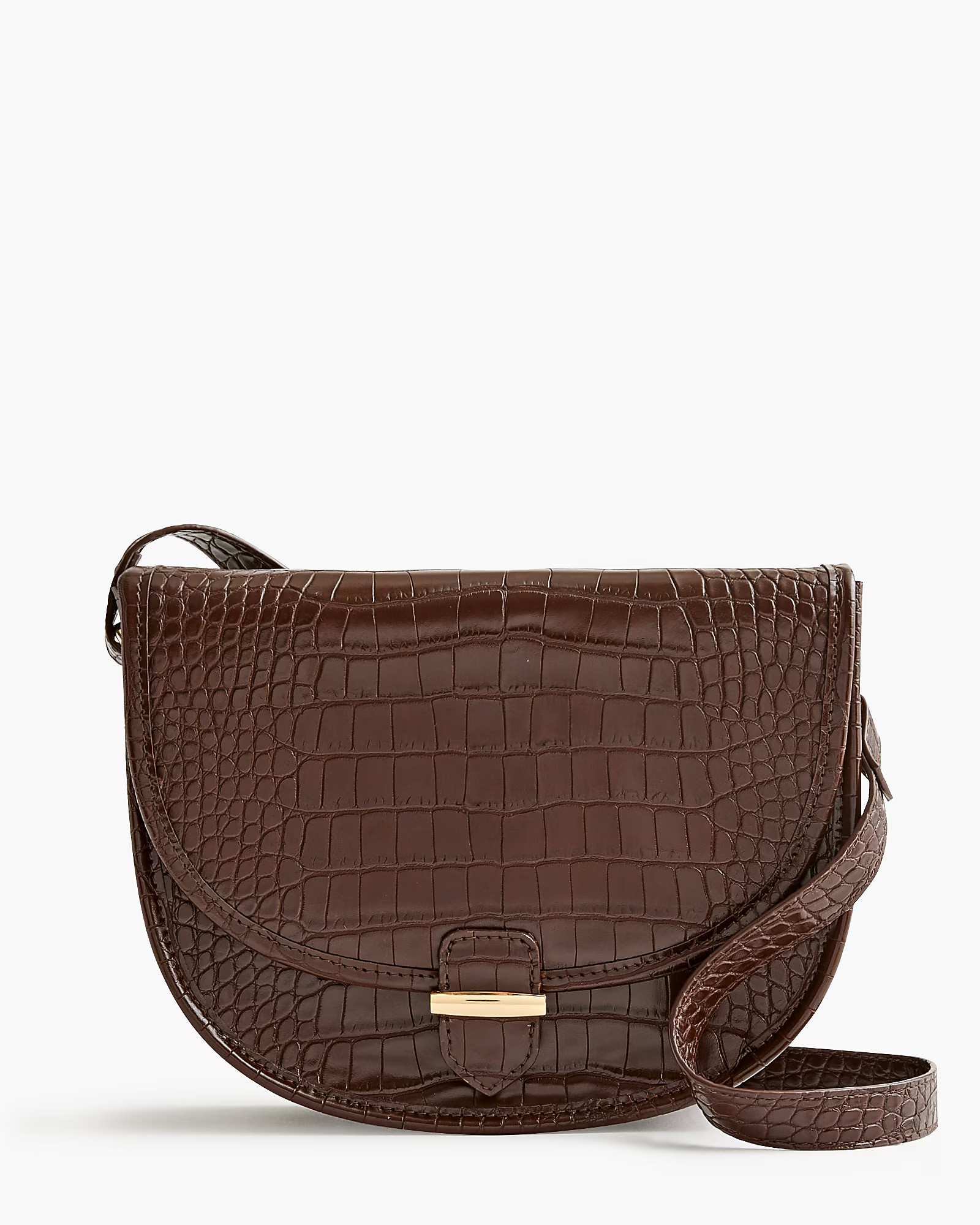 Croc half-moon crossbody bag | J.Crew Factory