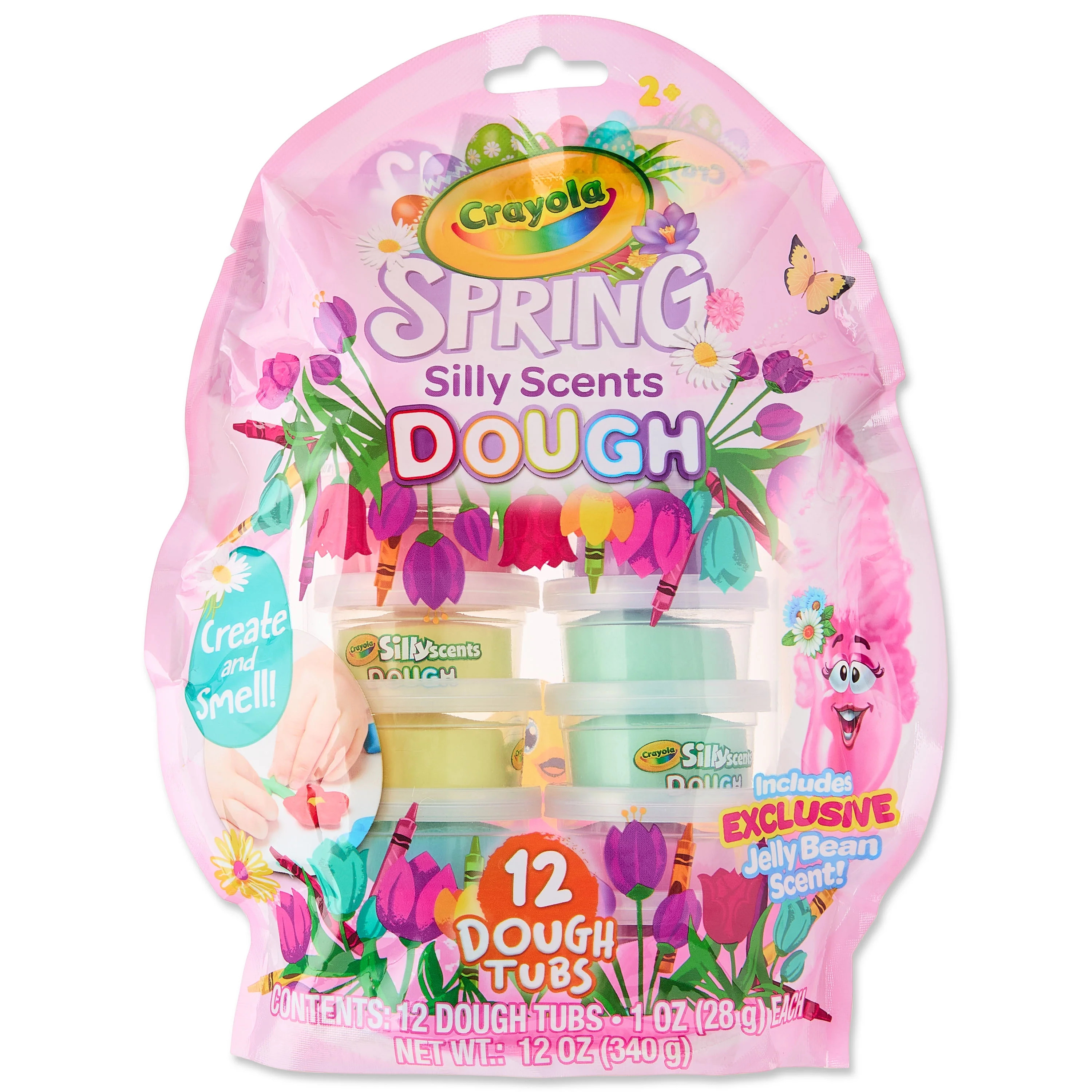 Crayola Silly Scents Spring Dough Tubs 12 Pack 1 oz | Walmart (US)