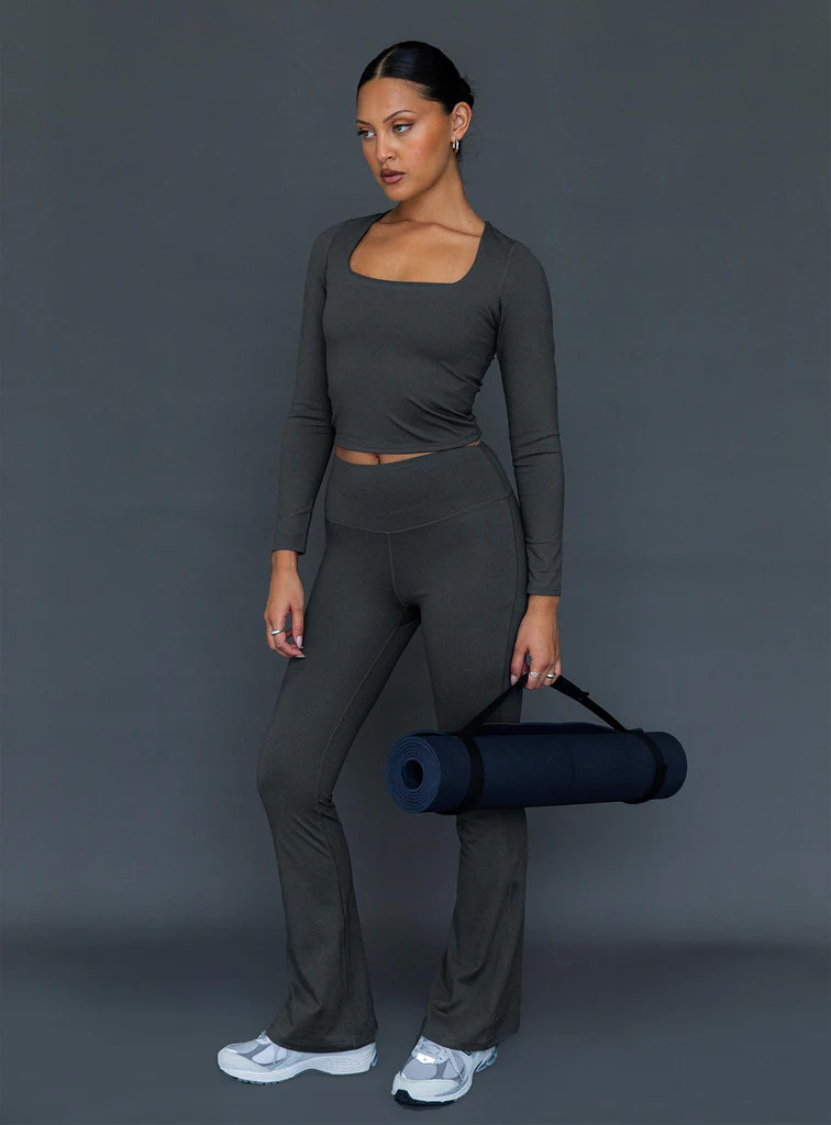 Integrity Activewear Yoga Pants Grey | Princess Polly AU
