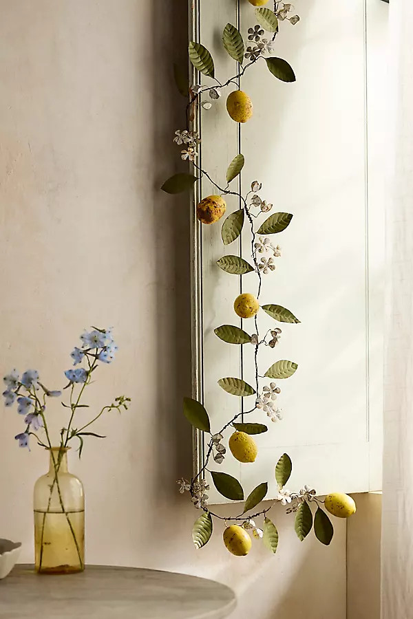 Lemon Vine Iron Garland | Anthropologie (US)