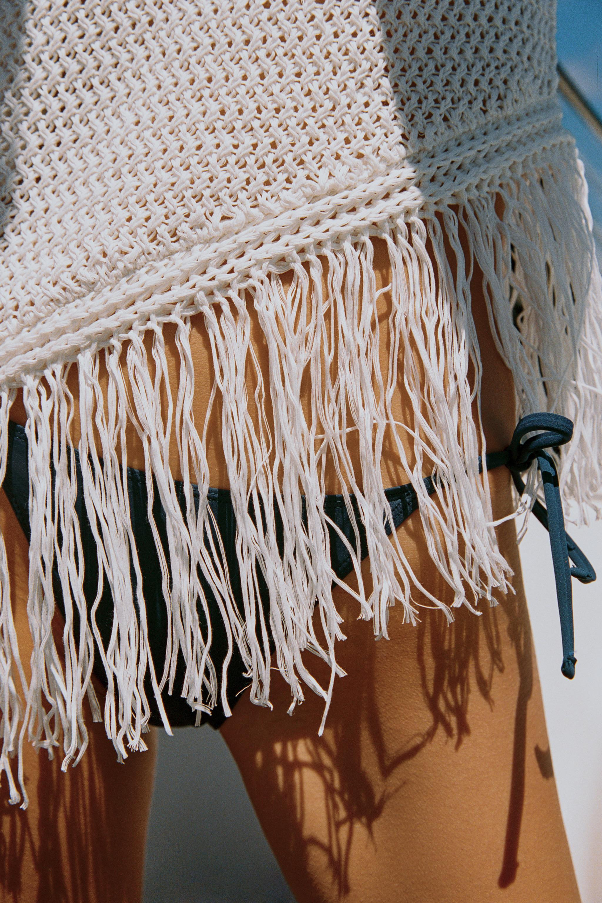 FRINGED KNIT TOP | Zara US