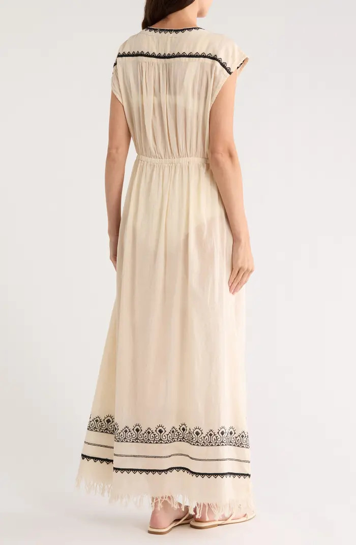 Embroidered Cover-Up Maxi Dress | Nordstrom