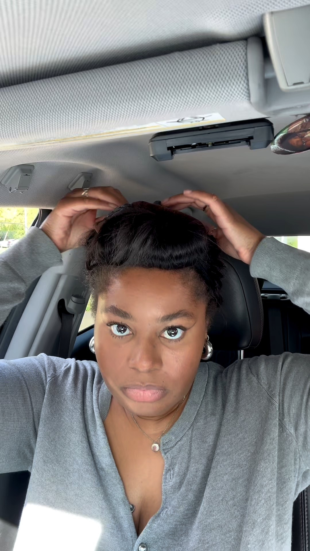 Final touches in the car 

#LTKBeauty #LTKStyleTip