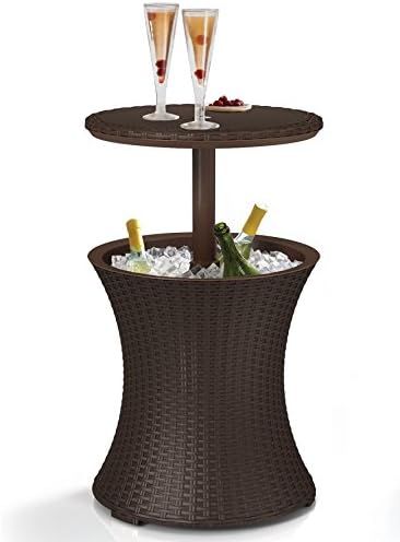 Keter Pacific Cool Bar Outdoor Patio Furniture and Hot Tub Side Table with 7.5 Gallon Beer and Wi... | Amazon (US)