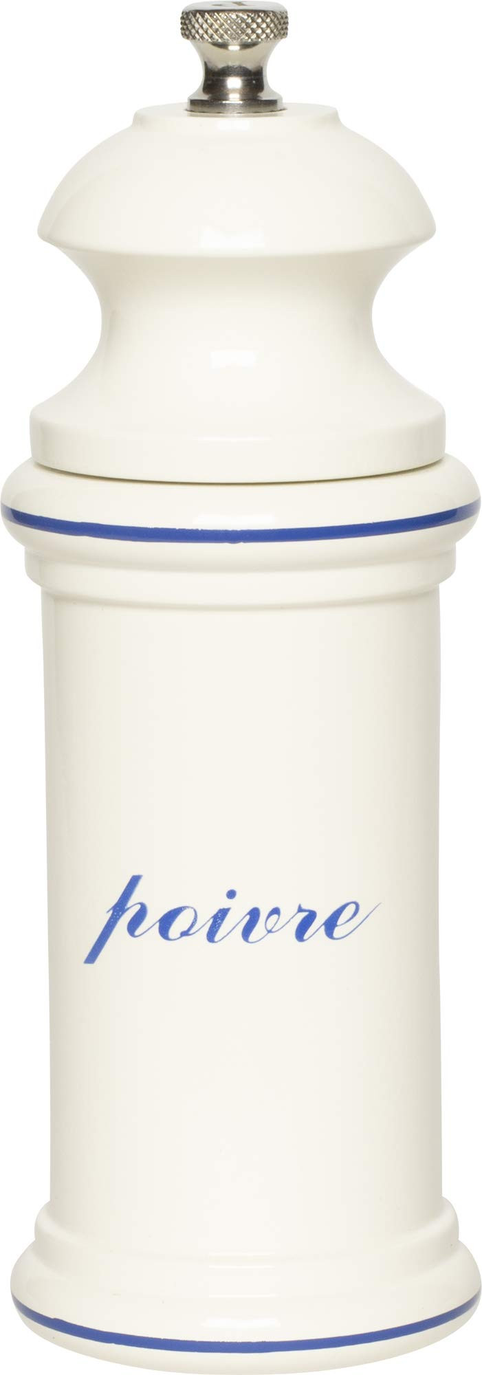 Fletchers' Mill Provencal Pepper Mill, White with Blue "Poivre" - 6 inch | Amazon (US)