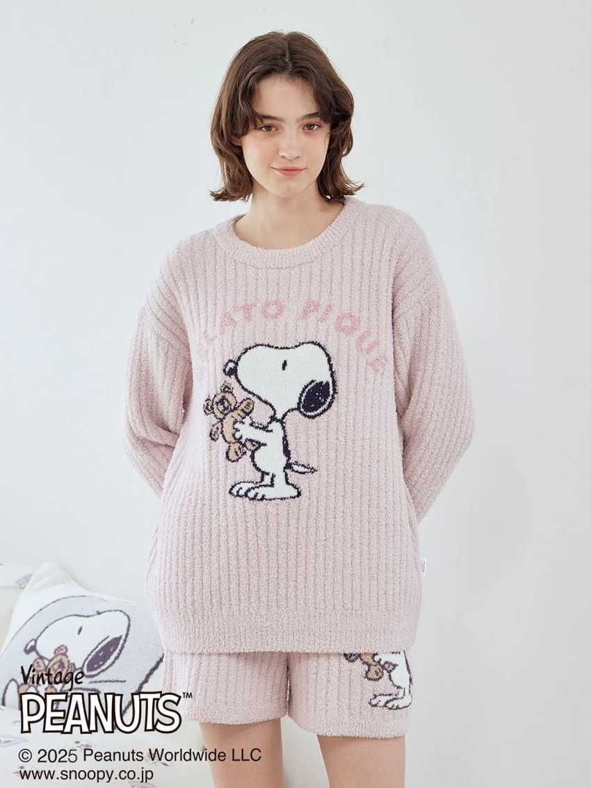 [PEANUTS] SNOOPY×BEAR Pullover Sweater | Gelato Pique