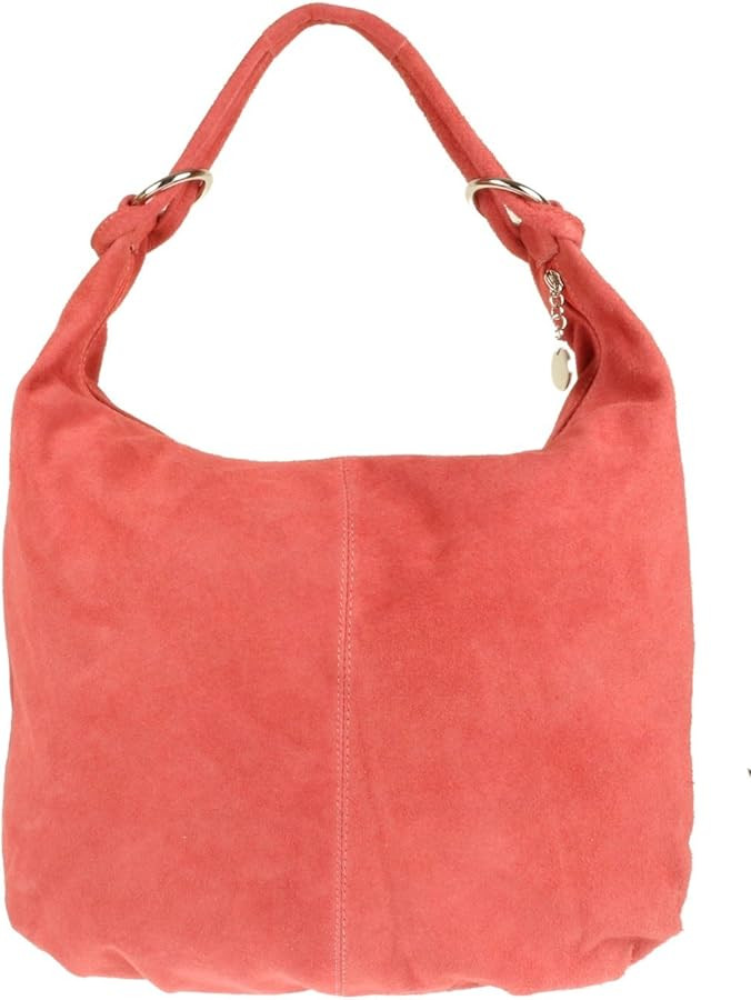 Girly HandBags Womens Hobo Italian Suede Genuine Leather Shoulder Bag | Amazon (US)