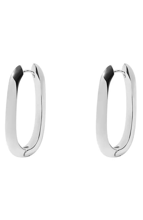 Argento Vivo Sterling Silver Medium Oval Hoop Earrings | Nordstrom | Nordstrom