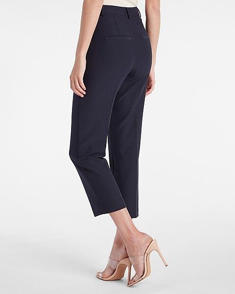 Editor Super High Waisted Supersoft Twill Cropped Pant | Express
