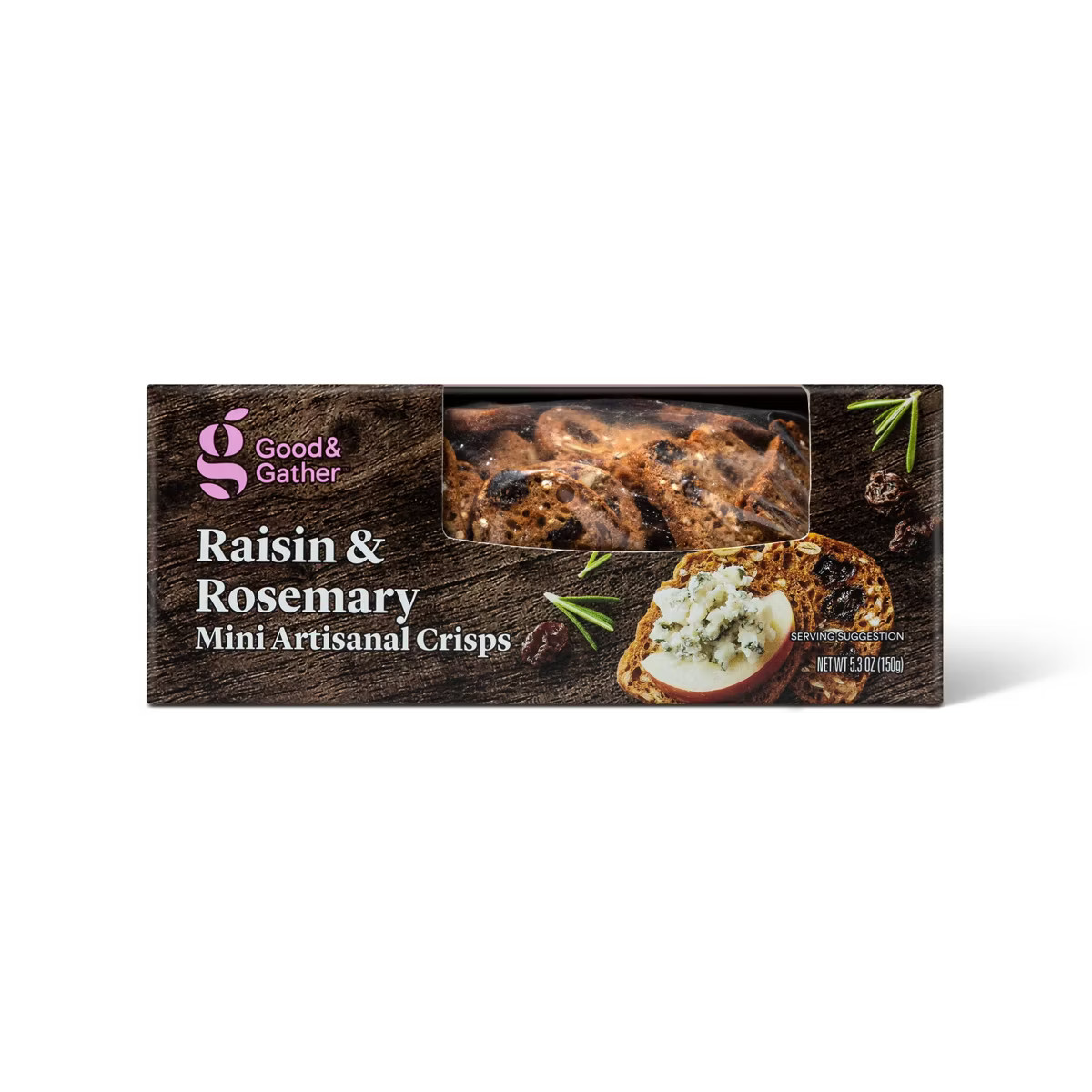Raisin and Rosemary Mini Artisanal Crisps - 5.3oz - Good & Gather™ | Target