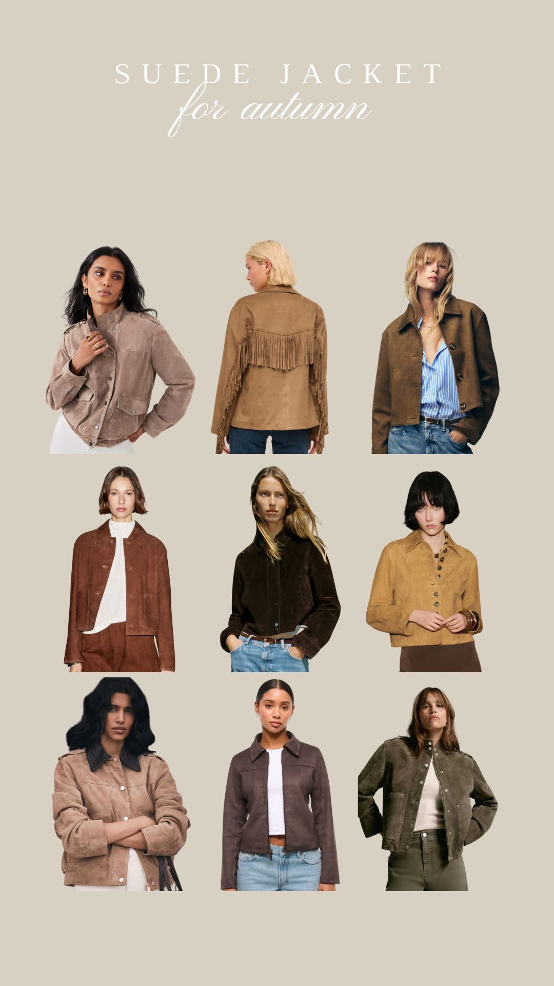 My favourite suede jackets for autumn, layering, brown tones, suede, trending jacket, transitional style  

 #LTKuk #LTKautumn #LTKstyletip