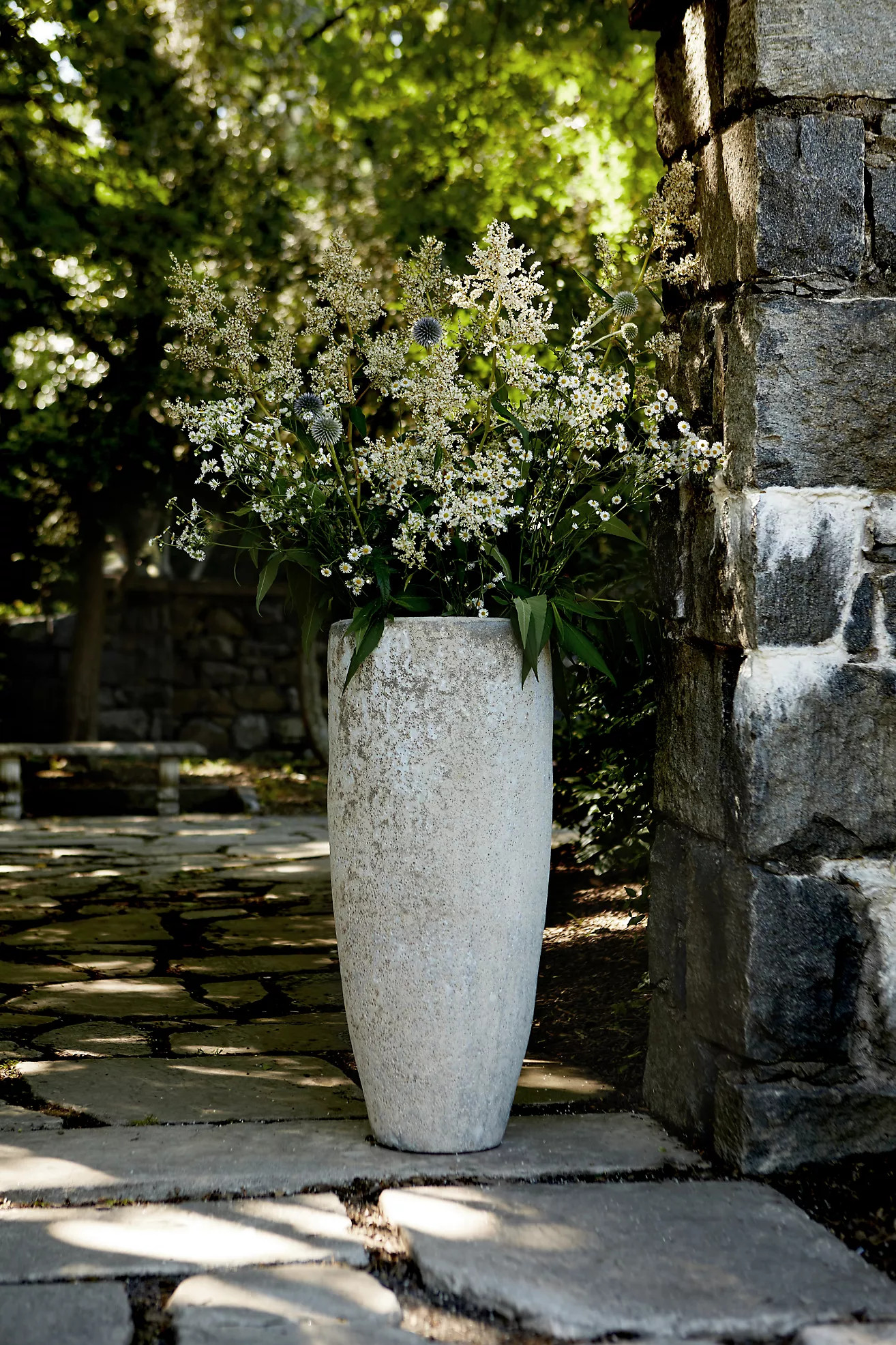 Barnacle Tall Modern Planter | Anthropologie (US)