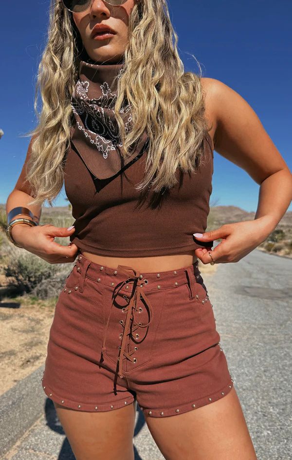 Desert Lace Up Shorts | Show Me Your Mumu