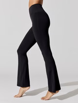 High Rise Flare Pants In Diamond Compression | Carbon38