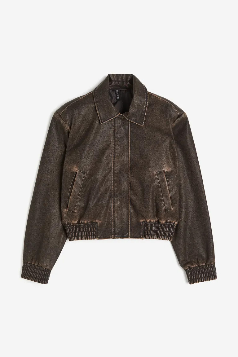 Bomber Jacket with Shoulder Pads | H&M (US + CA)