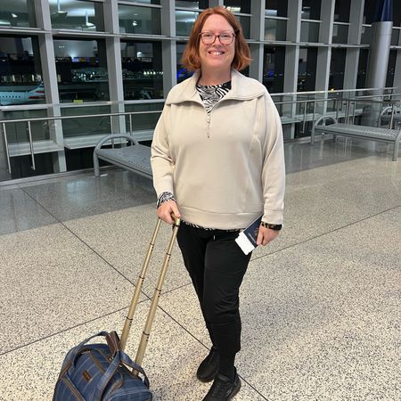 For winter airline travel, I like to wear comfy layers. Especially important on these overnight flights. Here’s my newest choice for plus-size travel wear. The pants are still my standby fave though! 

#LTKplussize #LTKtravel #LTKover40