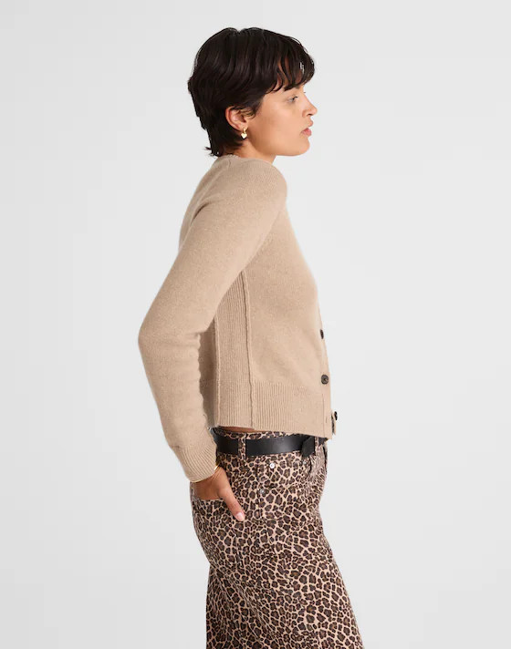 Cashmere Button-Front Cardigan Sweater | Madewell | Madewell