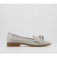 Office Flurry Bow Loafers LIGHT GREY SUEDE | OFFICE London (UK)