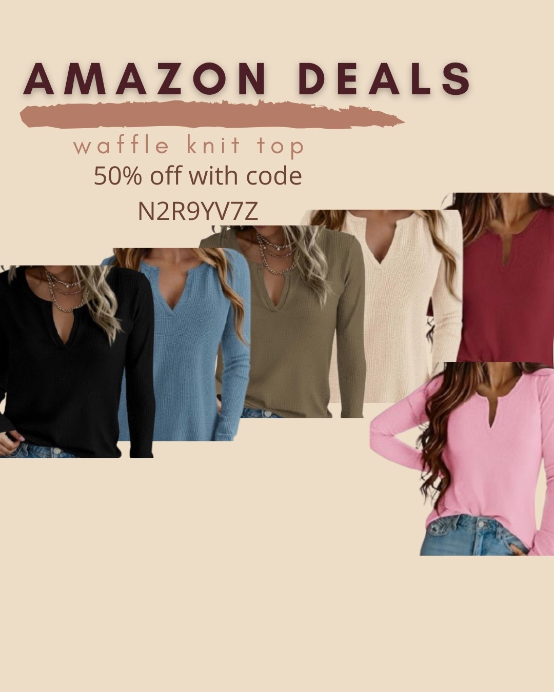 $9 ends 8/11

Amazon fashion
Amazon deals
Waffle knit top
Comfy outfit

#LTKSaleAlert