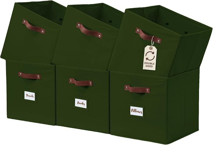 DECOMOMO Storage Bins, Cube Storage Bin with Labels | Amazon (US)