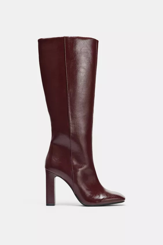 WIDE HEELED BOOTS | Zara US