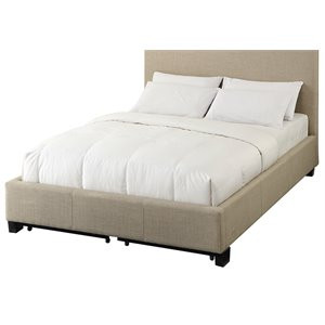 Modus Geneva Upholstered California King Platform Storage Bed in Toast | Homesquare