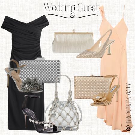 These are the perfect dresses for a summer wedding along with a great bag and shoes. #weddingguest #dressheels #handbags

#LTKshoecrush #LTKwedding #LTKitbag