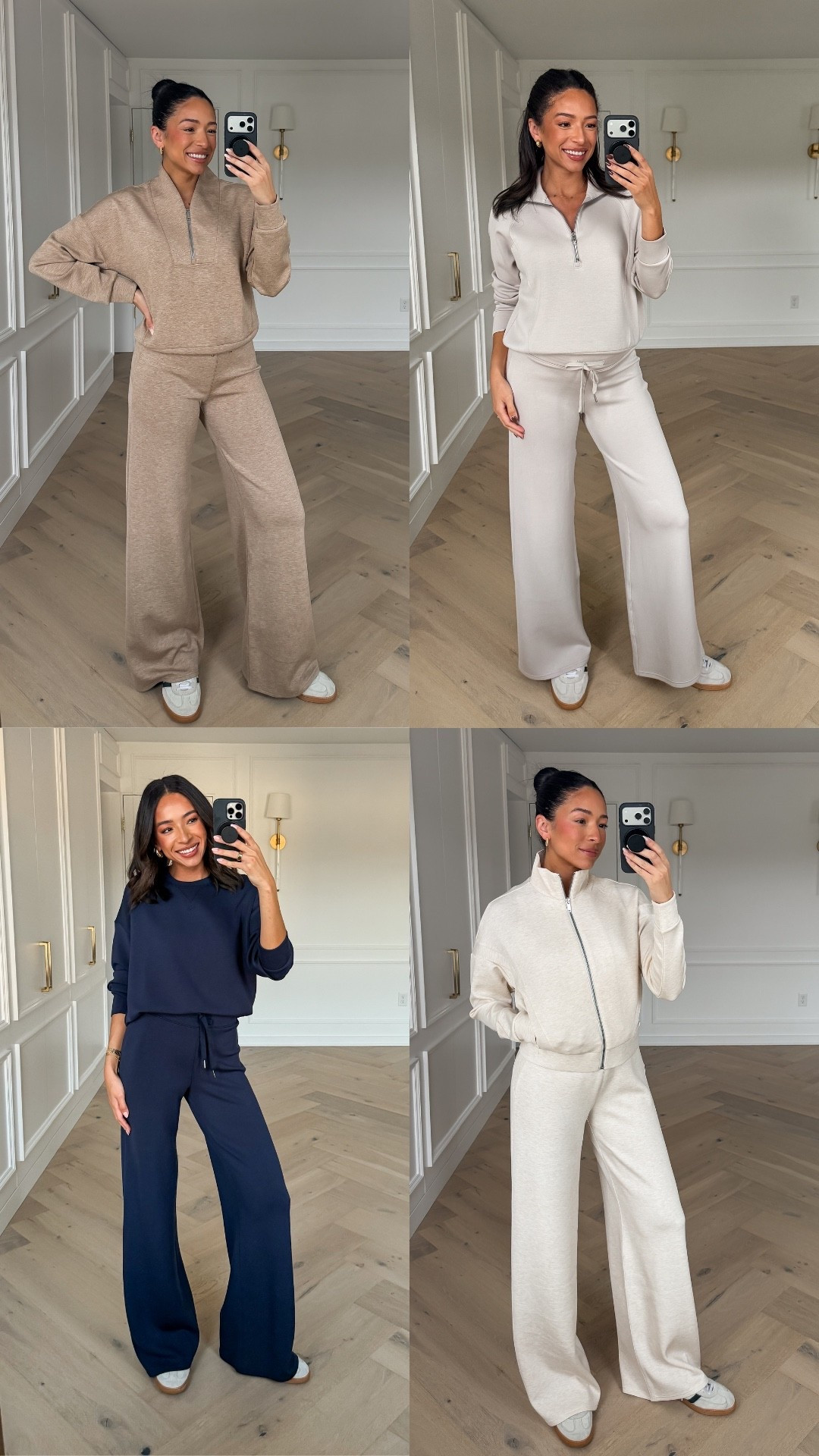 Use code NENAXSPANX for 15% OFF your first order! My go to travel outfit!! Wearing size S track jacket, half zip, and crew neck and size S Tall wide leg pants 

work from home outfit, airport outfit, travel outfit, errands outfit, causal outfit, spring fashion, spring style, spring outfit, loungewear, mom outfit, postpartum outfit, pregnancy outfit

#LTKmomlife #LTKTravel #LTKSeasonal