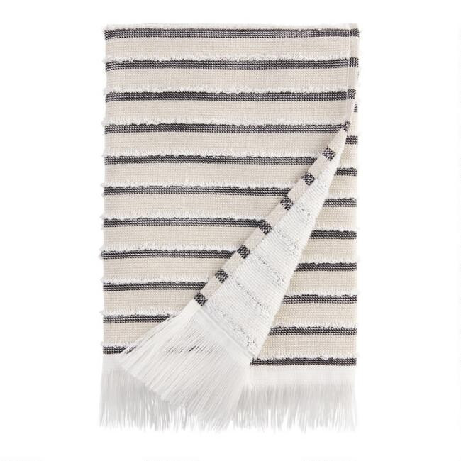 Chartreuse Green Leaf Sculpted Anise Hand Towel | World Market