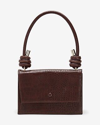 Crocodile Textured Structured Crossbody Bag | Express