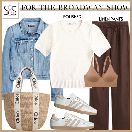 Ivory sweater tee with linen pants for work or travel! I love looks like this that I can dress down with adidas sneakers, too!

#LTKStyleTip #LTKTravel #LTKWorkwear