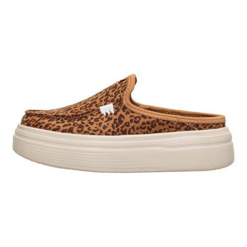 HEYDUDE Youth Girl's Austin Lift Novelty Slip On Platform Sneaker | Leopard Size 3 | Lightweight Easy On Casual Shoe | Amazon (US)