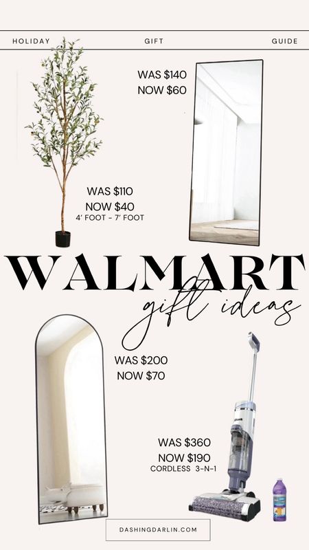 Latest deals + gift ideas all from WALMART!!! These floor mirrors are on crazy sale along with the 3-n-1 vacuum and  viral olive tree!! 
@walmart 
#walmartpartner #walmartfinds 


#LTKGiftGuide #LTKSeasonal #LTKHoliday