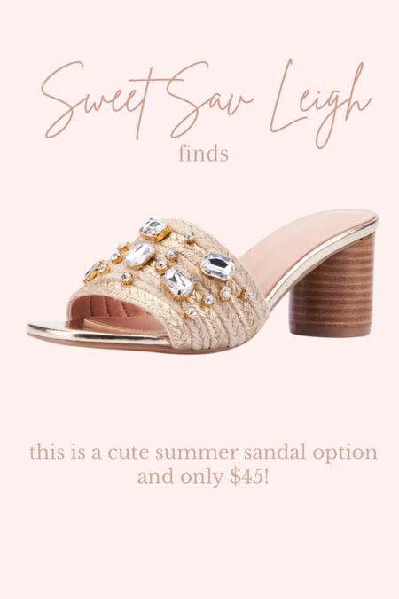 Love these bejeweled raffia sandals! | summer shoes, summer sandals, raffia heels, summer shoes 

#LTKFind #LTKSeasonal #LTKunder50