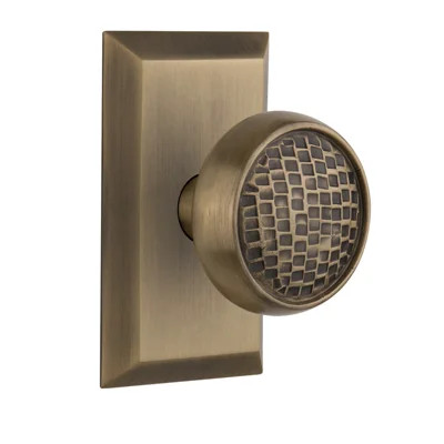 Nostalgic Warehouse Craftsman Passage Door Knob with Studio Plate | Wayfair North America