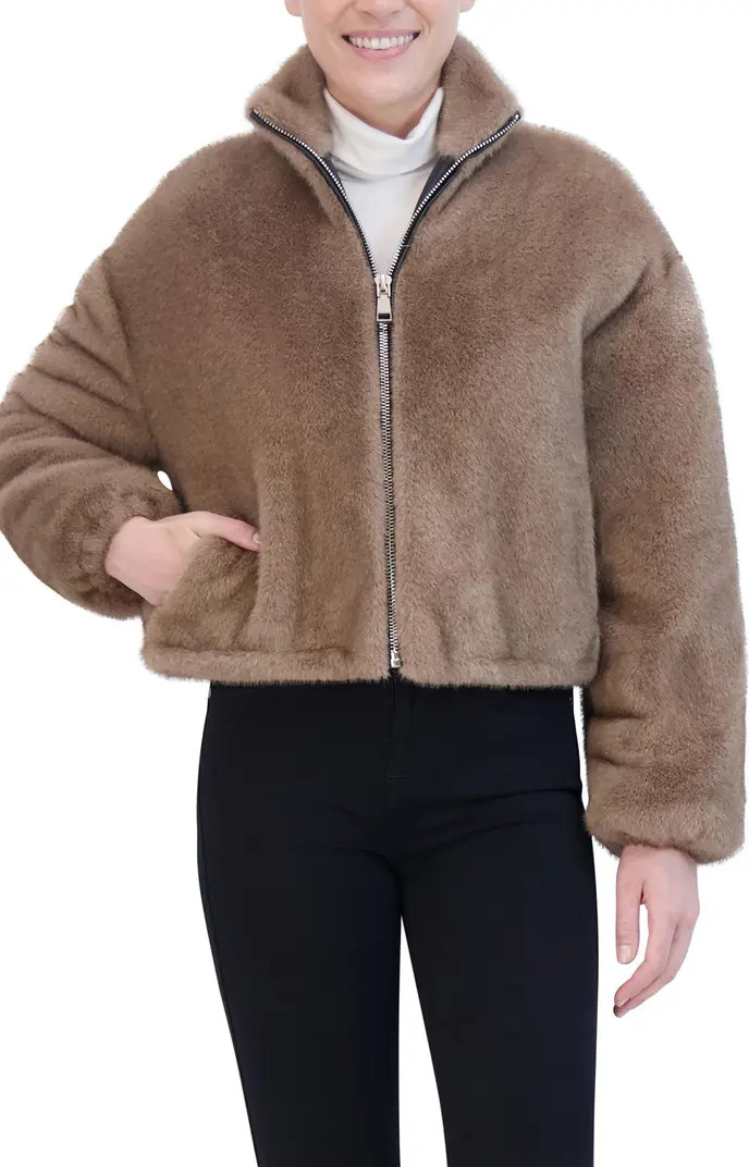 Rebecca Minkoff Faux Fur Crop Jacket | Nordstromrack | Nordstrom Rack