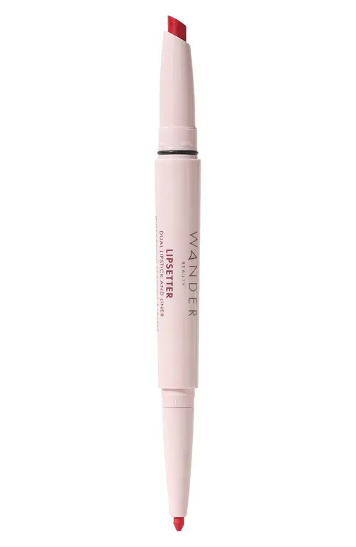 Wander Beauty Lipsetter Dual Lipstick & Liner in Red Over Heels at Nordstrom | Nordstrom