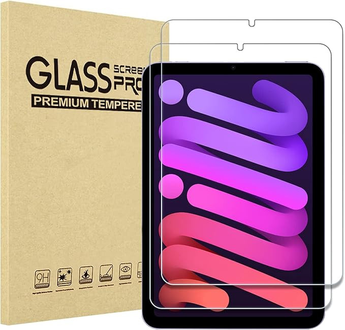 ProCase 2 Pack Screen Protector for iPad Mini 6 8.3" 2021, Tempered Glass Film Guard for iPad Min... | Amazon (US)
