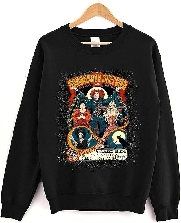 Sanderson Sisters Vintage Crewneck Sweatshirt - Halloween Hocus Pocus Witches Shirt | Amazon (US)