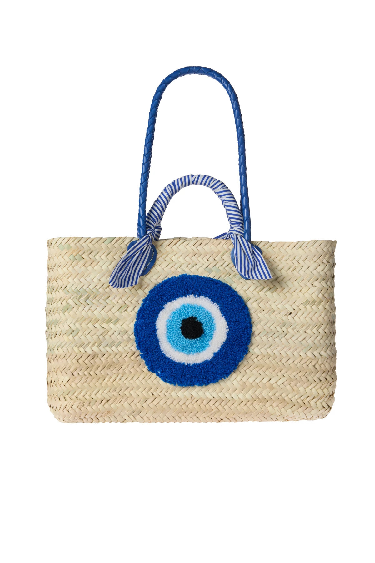 Evil Eye Wicker Tote | Everything But Water