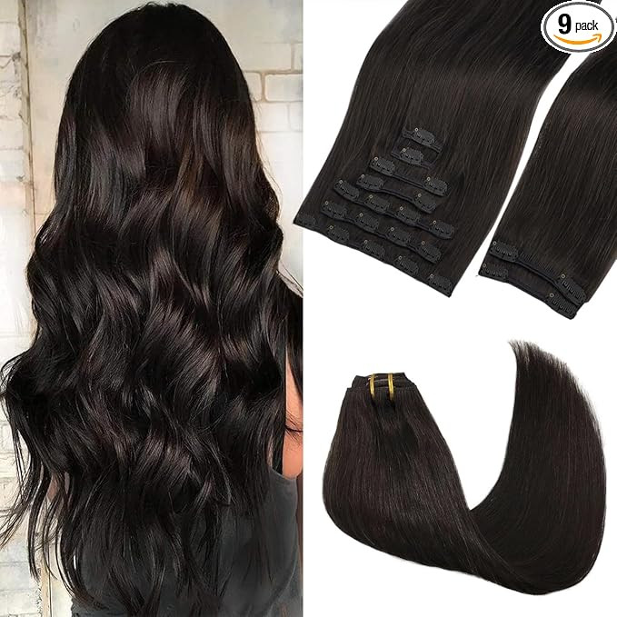 GOO GOO Clip in Hair Extensions Real Human Hair, Remy Human Hair Extensions Clip ins for Women, N... | Amazon (US)
