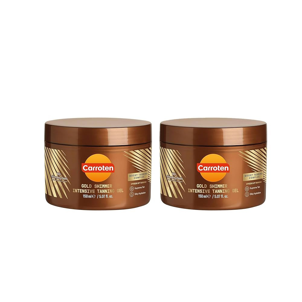 Carroten Gold Shimmer Intensive Tanning Gel | Browning Tan Accelerator | Non-Greasy, Water-Resist... | Amazon (US)